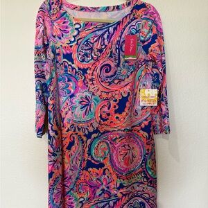 Lilly Pulitzer Blue Current Print Sophie Dress